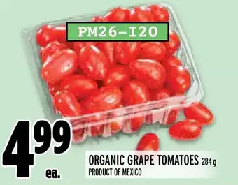 Metro Organic grape tomatoes offer