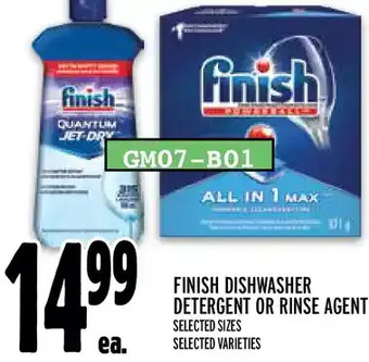 Metro Finish dishwasher detergent or rinse agent offer