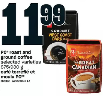 Independent Grocer Pc roast and ground coffee offer