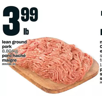 Independent Grocer Lean ground pork offer