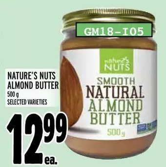 Metro Nature's nuts almond butter offer