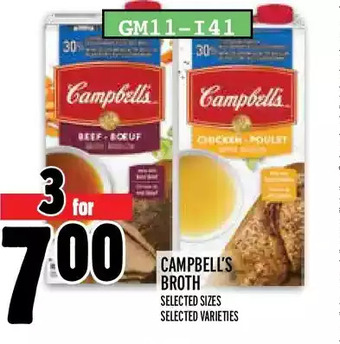 Metro Campbell's broth offer