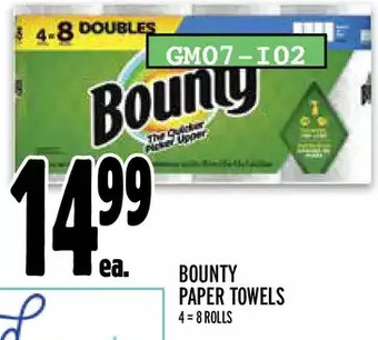 Metro Bounty paper towels offer