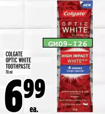 Metro Colgate optic white toothpaste offer