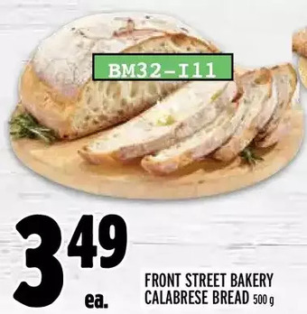 Metro Front street bakery calabrese bread offer