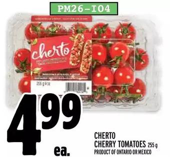 Metro Cherto cherry tomatoes offer