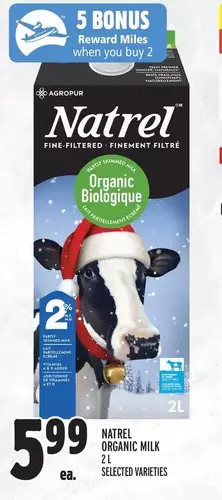 Metro Natrel organic milk offer