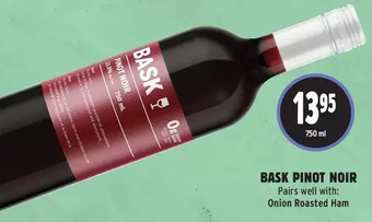 Metro Bask pinot noir offer