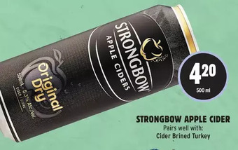 Metro Strongbow apple cider offer