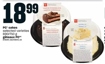 Independent Grocer Pc cakes offer