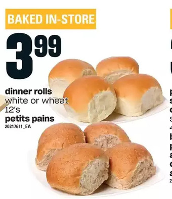 Independent Grocer Dinner rolls offer
