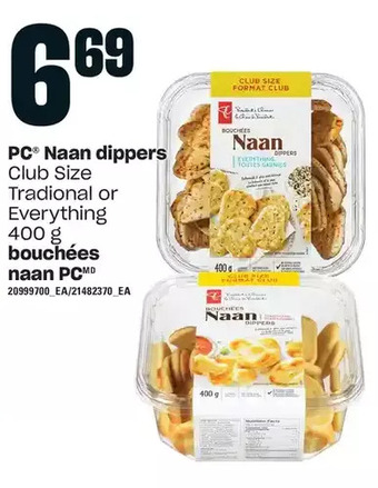 Independent Grocer Pc naan dippers offer