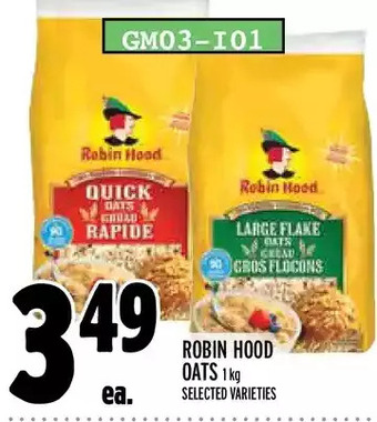 Metro Robin hood oats offer