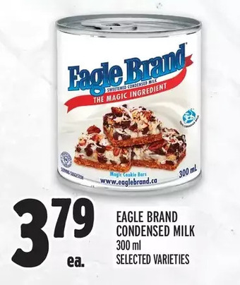 Metro Eagle brand condensed milk offer