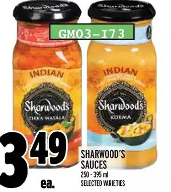 Metro Sharwood's sauces offer