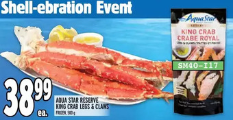 Metro Aqua star reserve king crab legs & claws offer