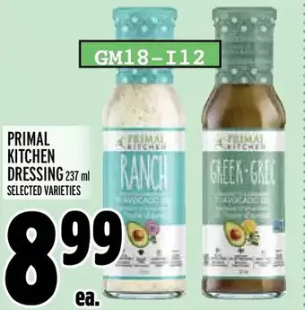 Metro Primal kitchen dressing offer