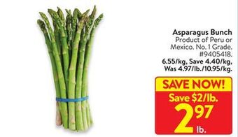 Walmart Asparagus bunch offer