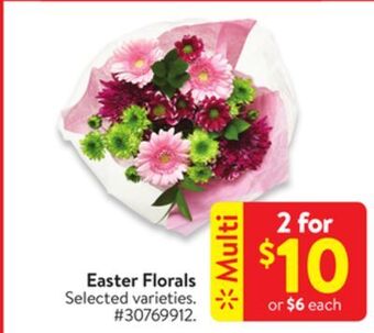 Walmart Easter florals offer