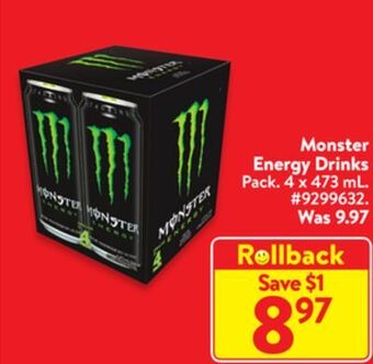 Walmart Monster energy drinks offer