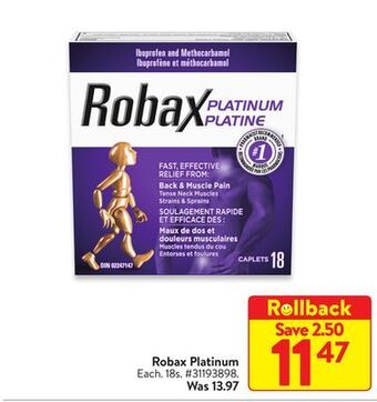 Walmart Robax platinum offer