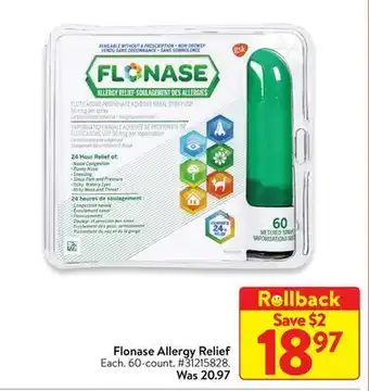 Walmart Flonase allergy relief offer