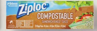 Walmart Ziploc compostable sandwich bags offer