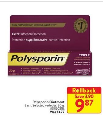 Walmart Polysporin ointment offer