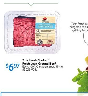 Walmart Your fresh market fresh lean ground beef offer
