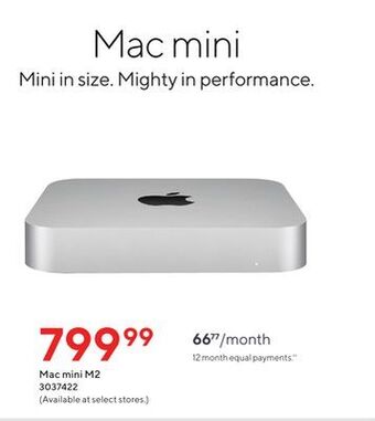Staples Apple mac mini - m2 offer