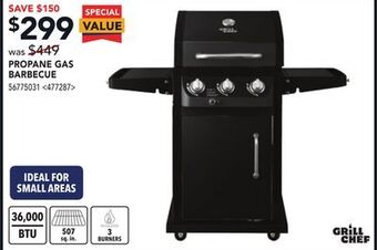 Lowe's Grill chef propane gas barbecue offer