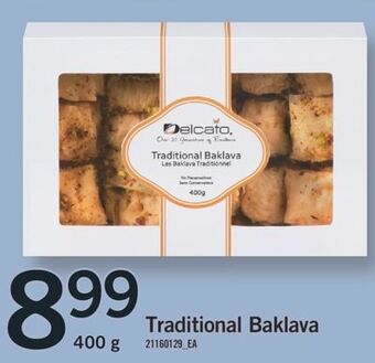 Fortinos Delcato traditional baklava, 400 g offer