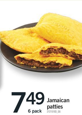 Fortinos Jamaican patties, 6 pack offer