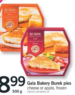 Fortinos Gala bakery burek pies, 500 g offer