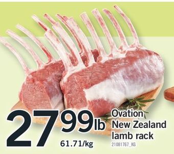 Fortinos Ovation new zealand lamb rack offer