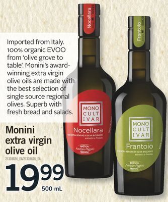 Fortinos Monini extra virgin olive oil, 500 ml offer