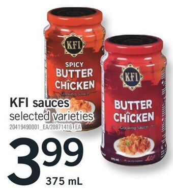 Fortinos Kfi sauces, 375 ml offer