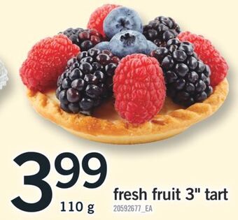 Fortinos Fresh fruit 3 tart, 110 g offer