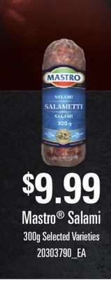 Fortinos Mastro® salami, 300g offer