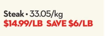 Longo's Steak offer
