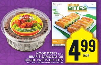Food Basics Noor dates or brar's samosas or borek twists or bites offer