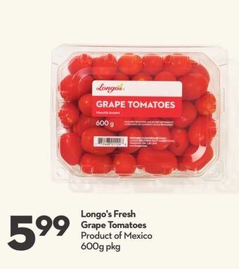 Longo's Longo's fresh grape tomatoes offer