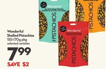 Longo's Wonderful shelled pistachios offer