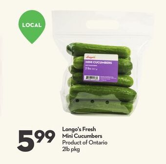 Longo's Longo's fresh mini cucumbers offer