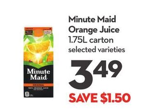 Longo's Minute maid orange juice offer