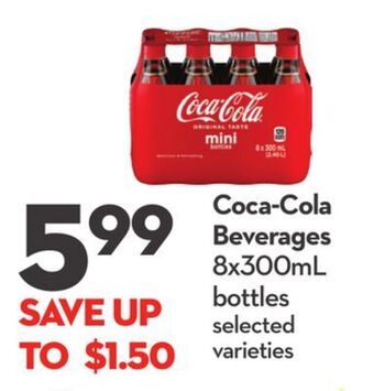 Longo's Coca-cola beverages offer