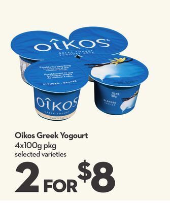 Longo's Oikos greek yogourt offer
