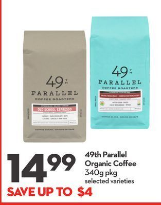 Longo's 49th parallel organic coffee offer