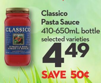 Longo's Classico pasta sauce offer