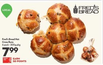 Longo's Fred's bread hot cross buns offer